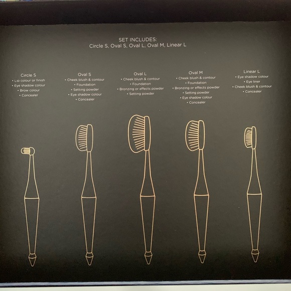 5pc Essential Mermaid Oval Brush Set - Picture 3 of 4